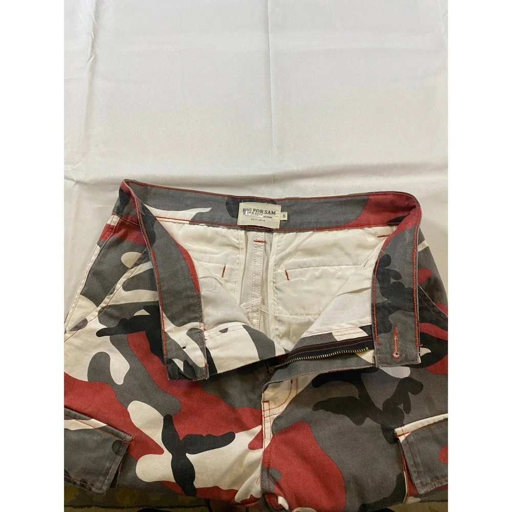 BIG FOR SAM Patchwork Camo Cargo Pants Kids Size S Streetwear‎
